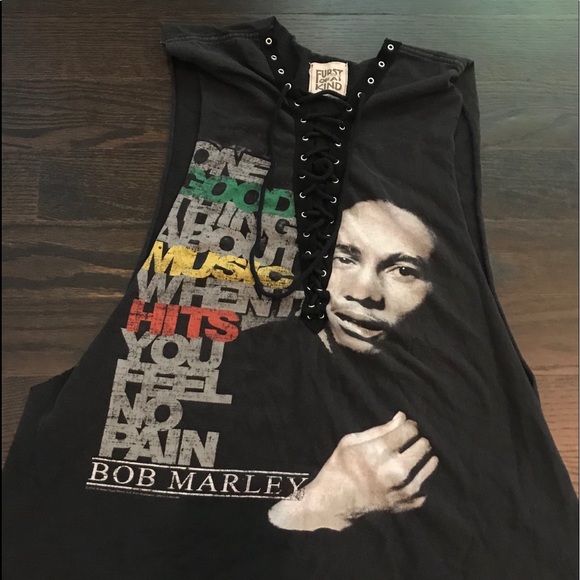 FURST OF A KIND Bob Marley sleeveless T-shirt - Picture 1 of 3